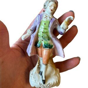 Vintage Porcelain Victorian Young Man‎ Figurine Collectible Art Art Deco